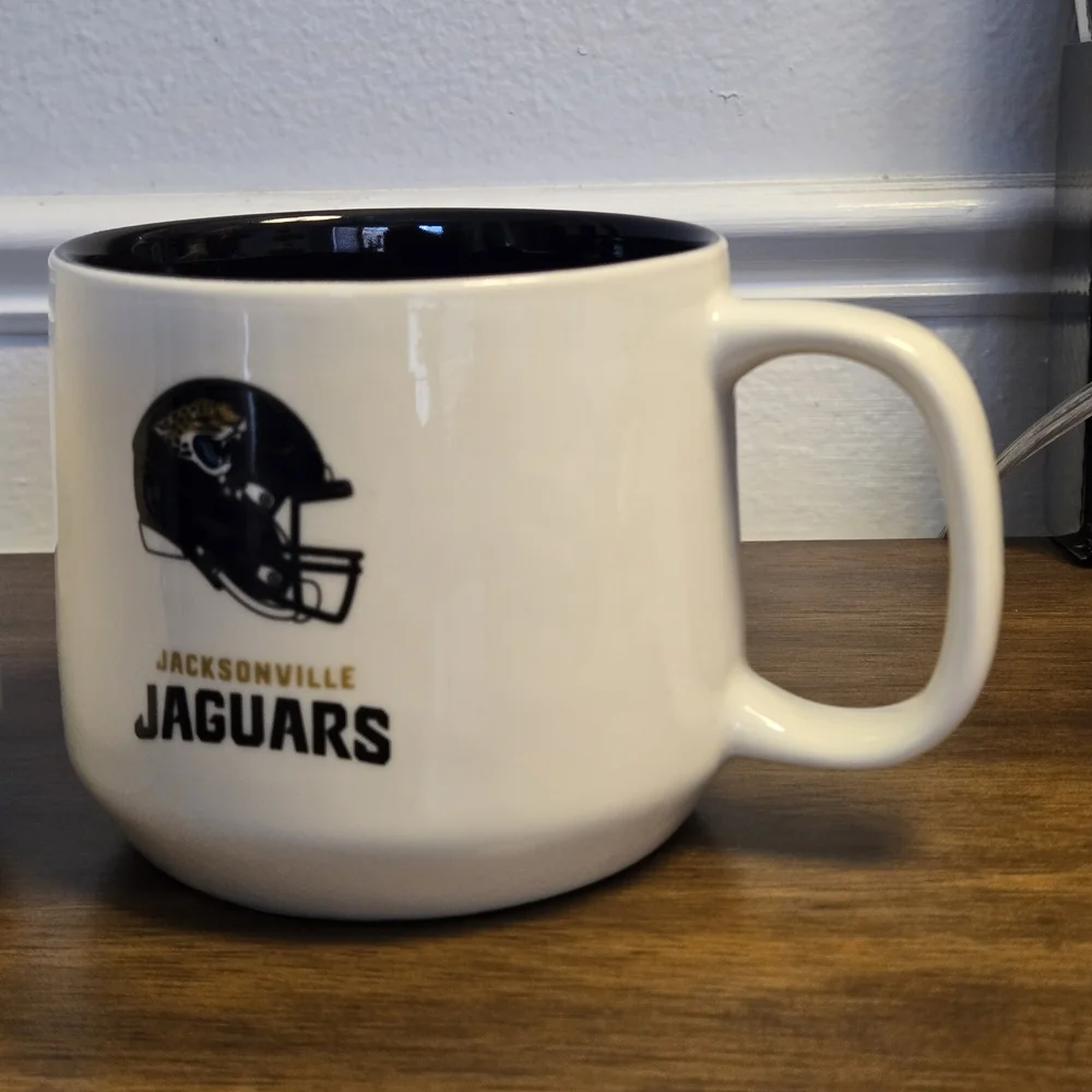 NFL Jacksonville Jaguars Hero Mug Logo Brands 15 oz Team Colors Official License - Picture 5 of 15
